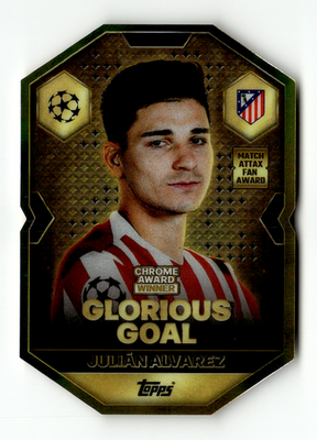 Topps Match Attax CL 2025-26 No. CA 4 Julian Alvarez Glorious Goal