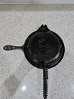 Griswold No. 8 American Cast Waffle Irons. 885 Iron w/ 975 Base
