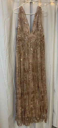 OFF WHITE ABITO SMANICATO SCOLLO A V SOIEBLU GOOD CON PIZZO BEIGE SPALLE SOVRAPPOSTE TG LARGE