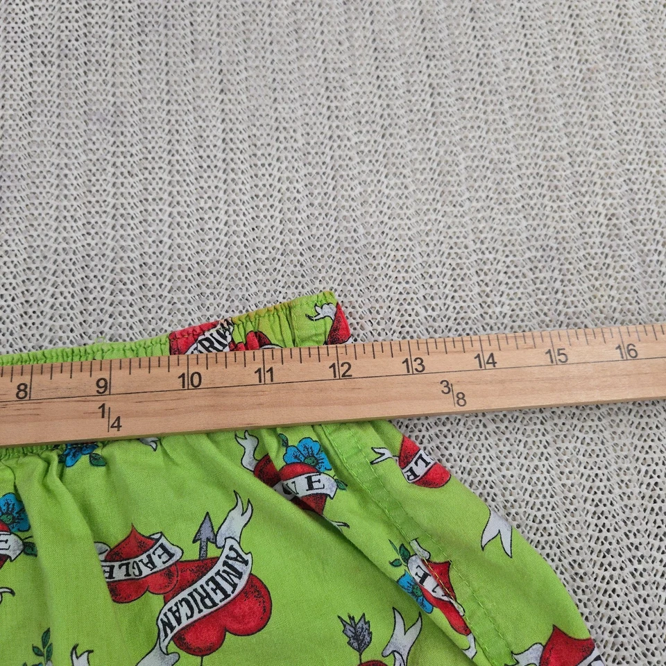 Pantalones cortos para dormir American Eagle Boxers para hombre pequeños corazones verdes estampado por todas partes Foto 4 de 4