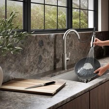 Kohler R38473-LVS Rodean Kitchen Faucet Pull Down Stainless Steel Kit