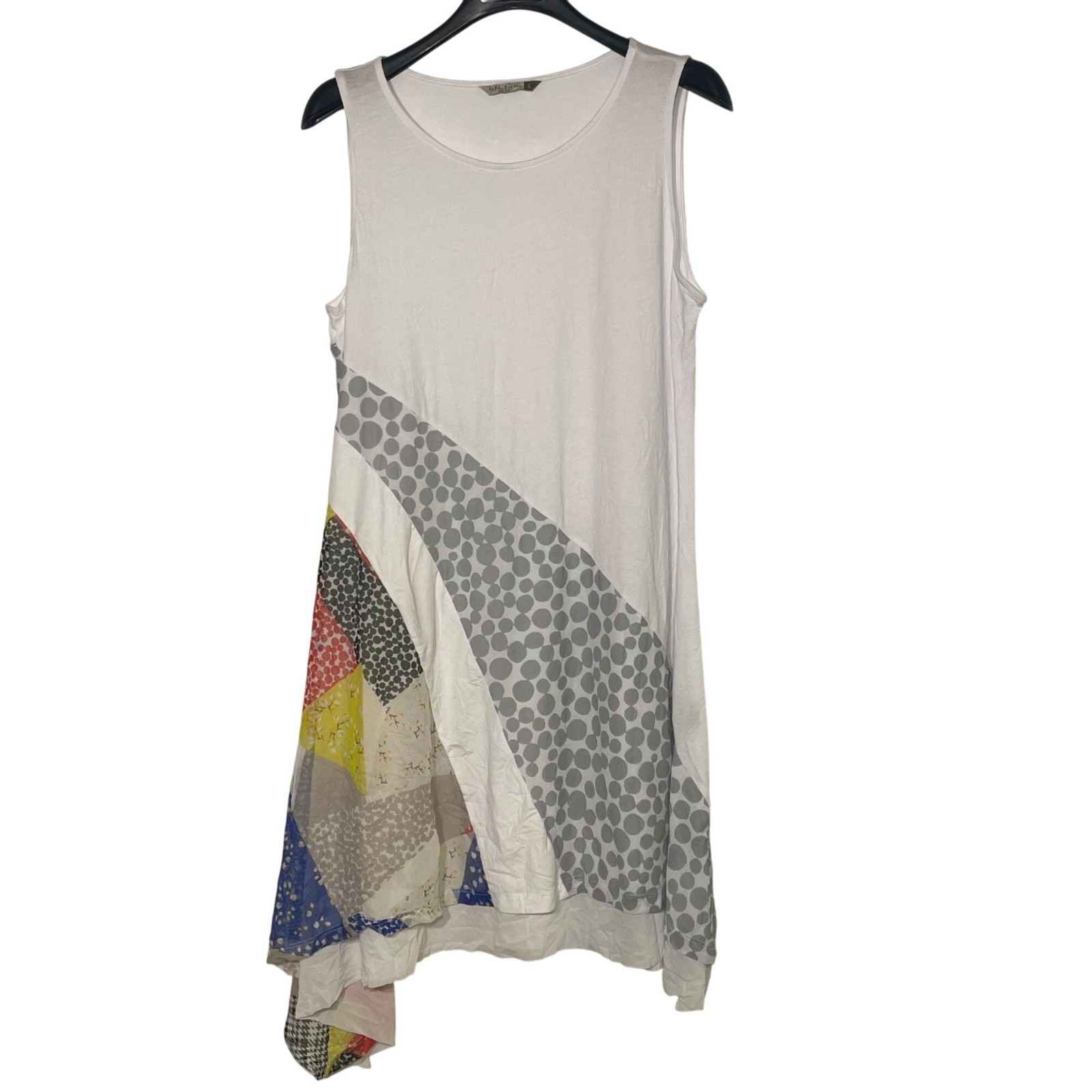 Chalet Et Ceci Patchwork Mixed Print Swing Dress … - image 1