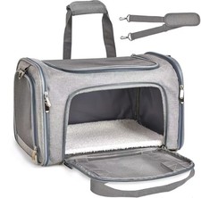 Pet Carrier Bag for Small Medium Dogs Cat&mdash;Sided Pet Travel Crate