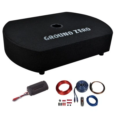GROUND ZERO GZCS10SUB-ACT - Universal 20cm Reserverad Subwoofer/Bass Upgrade Set