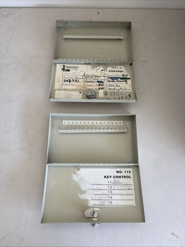 Lot 2 🔥 15 Keys 🔥 Valet Key Storage Lock Box Metal Wall Mountable - Keys