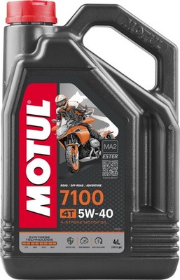 Motul 7100 4T 5W-40 4-Takt Hochleistungsmotorenöl mit Synthese Technologie 4L