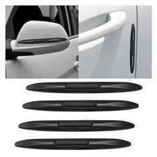 4PCS Car Door Edge Guards Car Side Door Protector, Rearview Anti Black