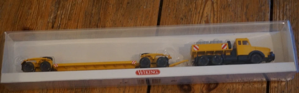 Wiking 851 4048,  Scheuerle-Tieflader mit Krupp Titan in Originalverpackung - Bild 2 von 2