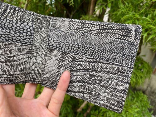 Genuine OSTRICH LEG Leather Wallet For Men, double side Skin Handmade Walle - Picture 4 of 11