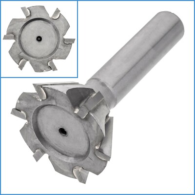 60mm 60 Degree Carbide 6Flute Dovetail End Mill Cutter Metalwork Cutting Endmill