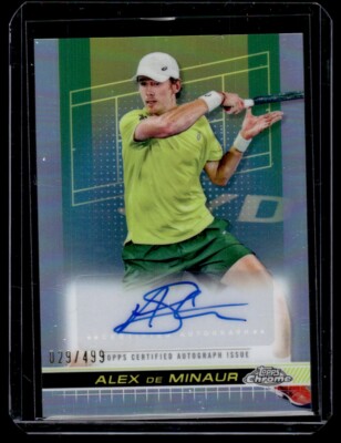 ALEX DE MINAUR 2024 Topps Chrome Tennis Refractor #98
