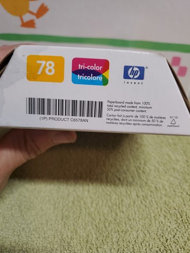 Brand New Genuine HP 78 Tri Color Ink Cartridge Expired 2003 - Picture 5 of 5