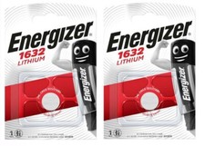 2x Energizer CR1632 3V Lithium Coin Cell Battery Long Expiry FREE UK POST