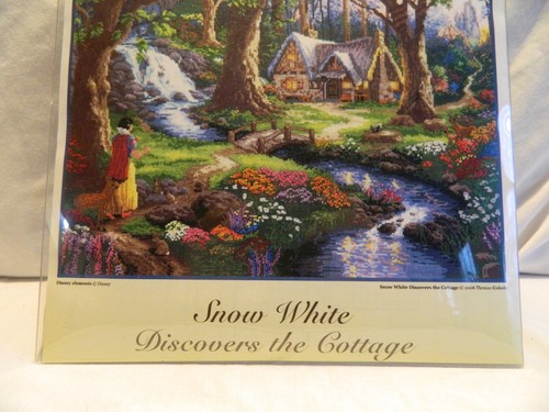 C-25 2009 DISNEY DREAMS COLLECTION CROSS-STITCH KIT SNOW WHITE DISCOVERS THE COT - Picture 3 of 4