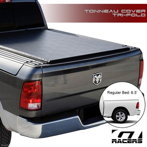 For 2009 2018 Dodge Ram Rambox 6 4 6 5 Ft Bed Tri Fold Soft Tonneau Cover Rail Ebay