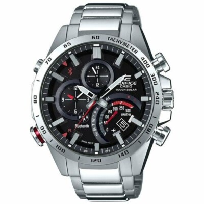 CASIO EQB-501XD-1AJF Men's Solar Wrist Watch EDIFICE TIME TRAVELLER Silver Black