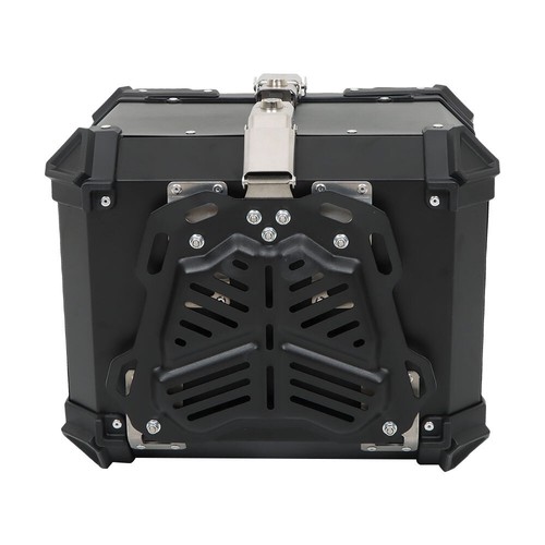 45L Black Motorcycle Top Case Tail Box Waterproof Luggage Scooter Trunk Storage - Picture 4 of 15