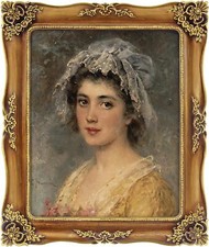 8x10 Vintage Style Picture Frame - Antique Ornate Baroque Motif Picture Frame