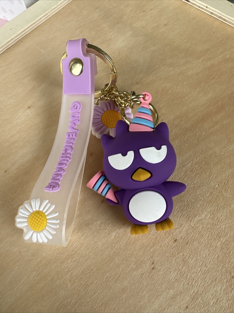 Cute Kitty Friends Badtz Maru Purple Anime Kawaii Key Ring