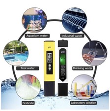 Water pH and TDS Meter Combo High Accuracy 3-in-1 TDS EC Temperature Meter