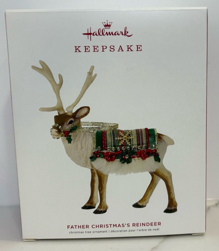 Hallmark Keepsake Ornament 2019 Father Christmas's Reindeer Limited Edition EUC - Picture 3 of 13