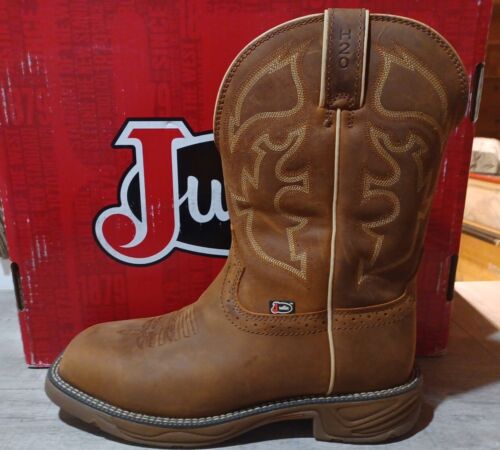Justin Herren Stampede Rush weiche Zehenpartie Western Arbeitsstiefel WK4330 - Bild 3 von 6