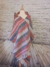 J CREW BRUSHED SCARF IN STRIPE  NWOT MADE IN ITALY #B7146