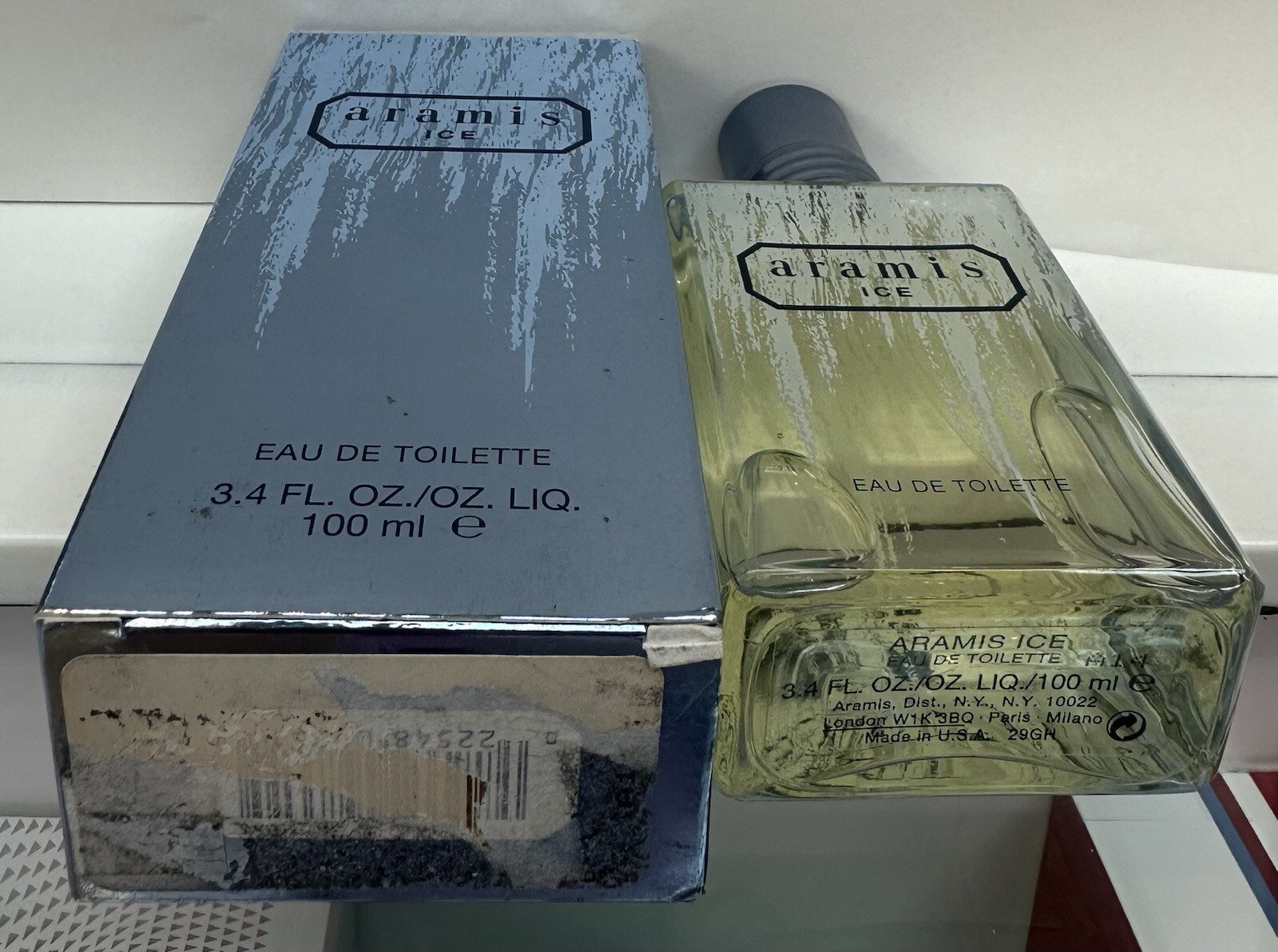  ARAMIS ICE MEN  EAU DE TOILETTE SPRAY 3.4 oz / 100 ML RARE