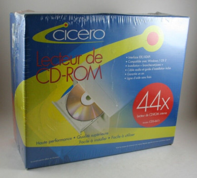 Cicero CD-ROM Drive CDs-441i NOS IDE/APAPI 44x Internal, NEVER OPENED