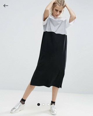 colour block midi dress