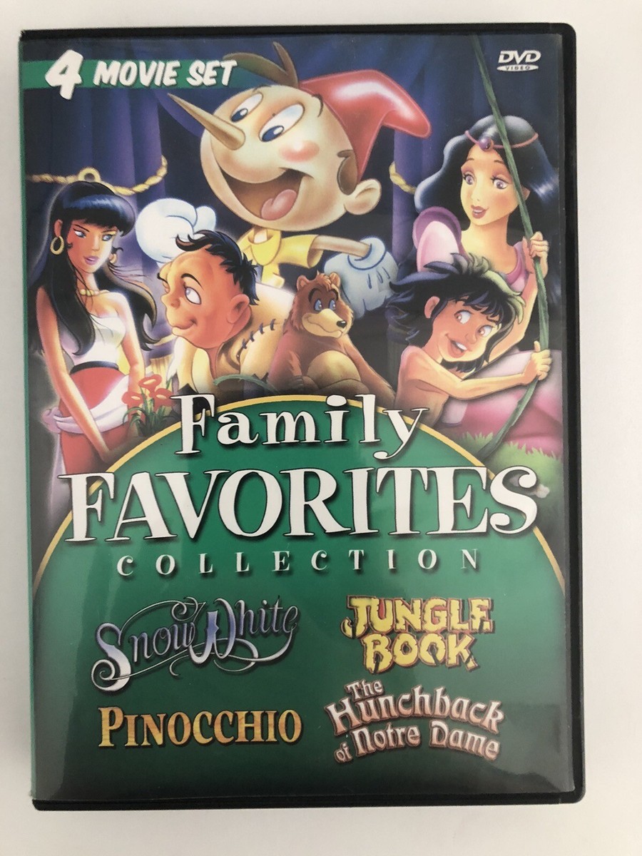 FAMILY FAVORITES COLLECTION - DVDSnow White Pinocchio Jungle Book