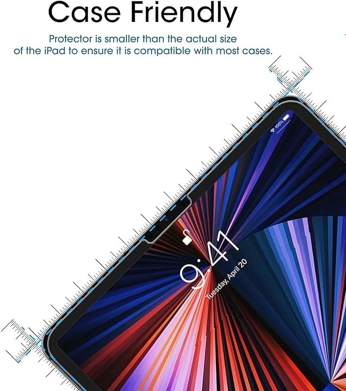 Protector Pantalla Cristal Templado amFilm para iPad Pro 12.9" (2022/2021/2020/2018) Foto 3 de 4