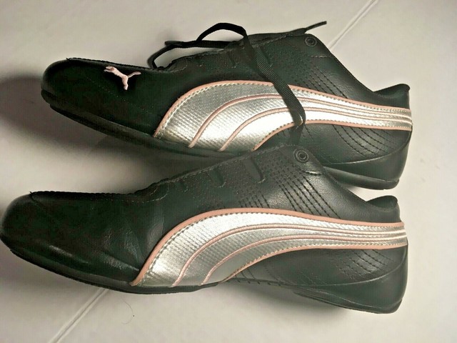 ladies black puma sneakers