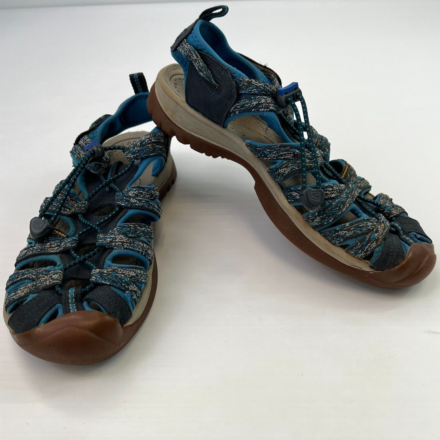 Keen sandalo donna 9 escursionismo impermeabile cinch basso stringato blu trail grip core go