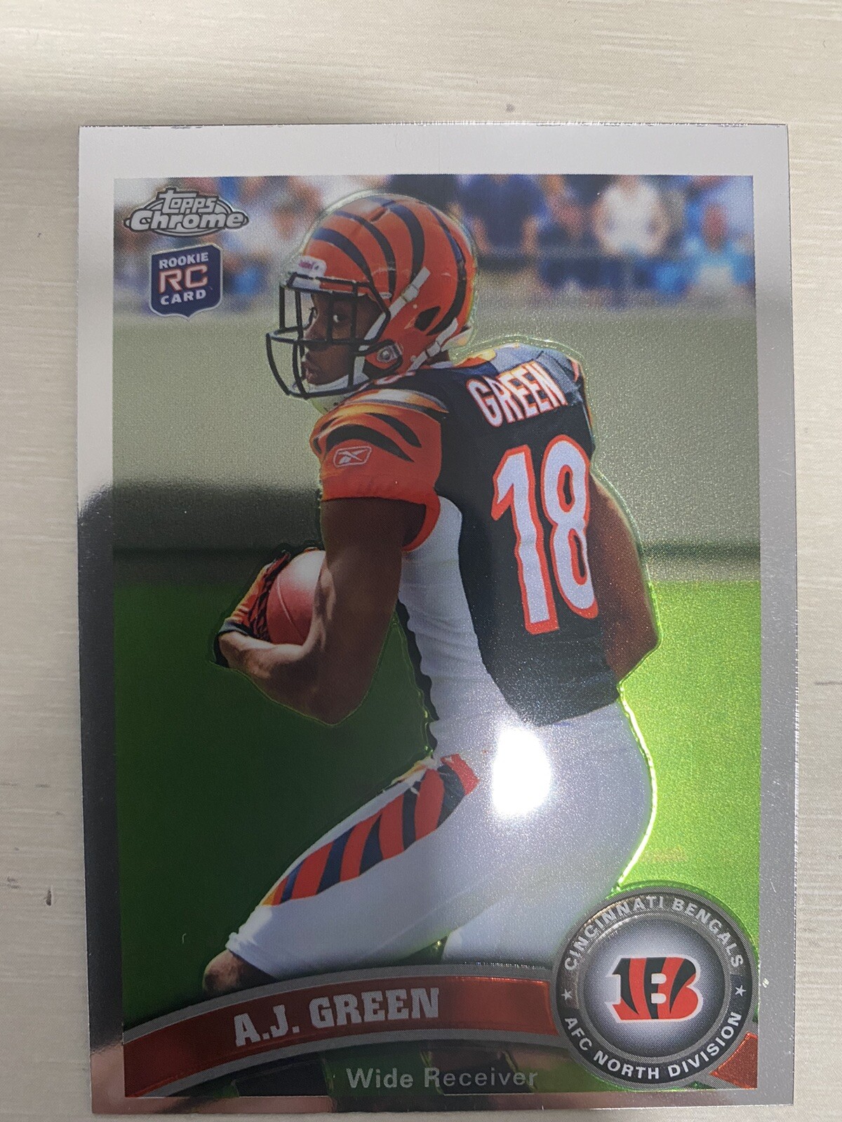 2011 Topps Chrome A.J. Green #150 Rookie Card RC Cincinnati Bengals