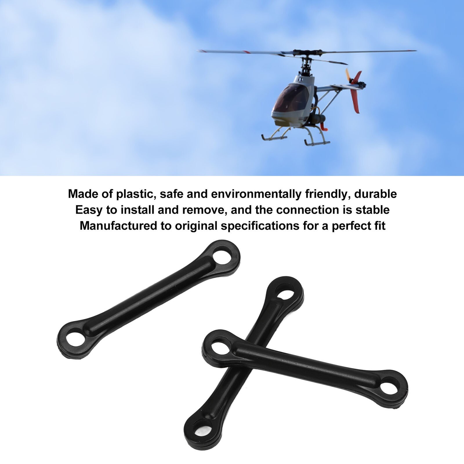3Pcs RC Helicopter Connect Buckle Linkage Rod Servos Arm Repair Parts for Fly