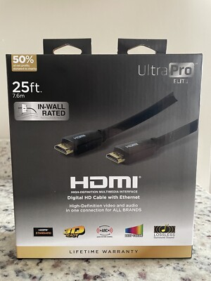 Ultra Pro Elite 25ft HDMI Digital HD Cable With Ethernet BRAND NEW!