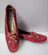 Marc Joseph Cypress Hill Hot Pink Leather Driving Shoes Loafers Women’s Size 8