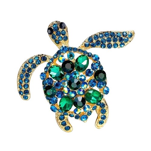 Gorgeous Green Peacock Bird Woman's Brooch Pin Zircon Crystal Festival Gifts