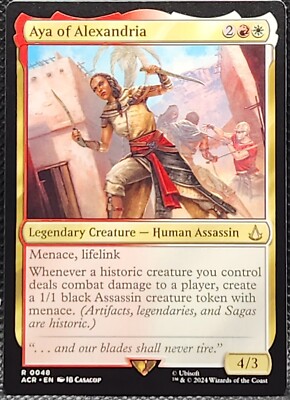 Aya of Alexandria #R0048 Assassin's Creed Regular Rare *Buy 2 Get 1