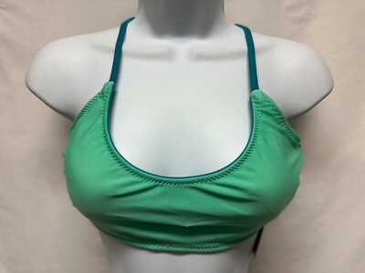 No Boundaries Junior Girls Reversible Blue/ Aqua E-Dye Swim Top Choose Size