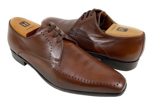 Moreschi Dress Shoes Mens Size 9.5 Brown Cap Toe Brogue  display picture 1