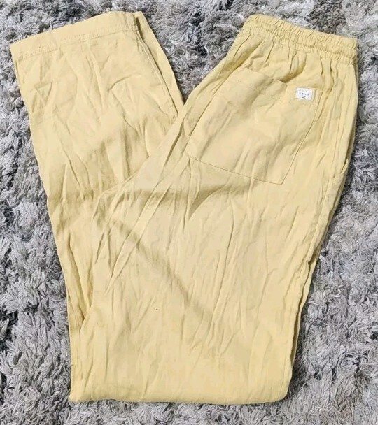 Billabong Beachy Keen Pantalone Donna Piccolo Giallo Relax Vita Alta Coulisse