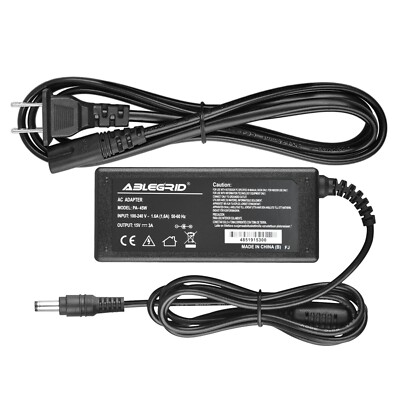AC 100-240V 15V 3A DC Adapter Charger Power Supply Cord 5.5mmx2.5mm Mains PSU