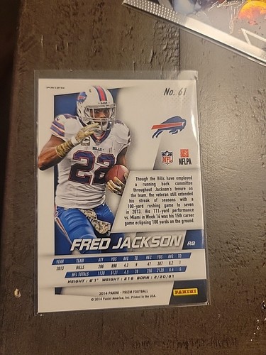 2014 Prizm Fred Jackson #61 Logofractor Buffalo Bills - Bild 2 von 2