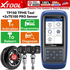 XTOOL TP150 OBD2 Scanner Full TPMS Programming Reset Diagnostic Tool W/2*Sensor