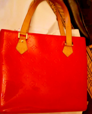 Tasche Bag LOUIS VUITTON Lack rot red monogram
