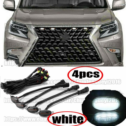 5-Piece White LED Light Kit For Toyota Tundra 2008-2022 Front Grille - Raptor Style Lighting