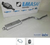 Imasaf Auspuff Mitteltopf + Anbauteile für Citroen / Peugeot Saxo +106 I +106 II