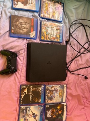 Sony PlayStation 4 Slim 500GB Gaming Console with Controller - Black